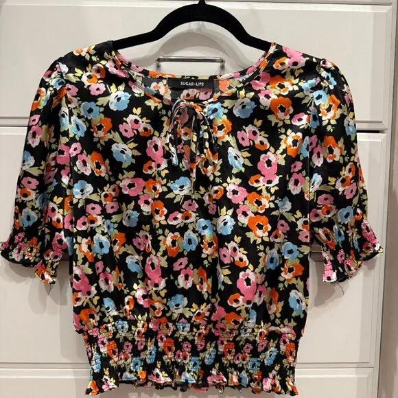 Sugar + Lips floral shirt and skirt set - Picture 2 of 2